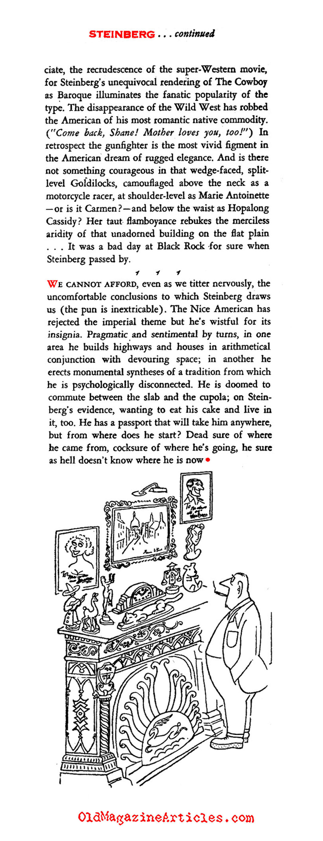 Saul Steinberg (Gentry Magazine, 1955)
