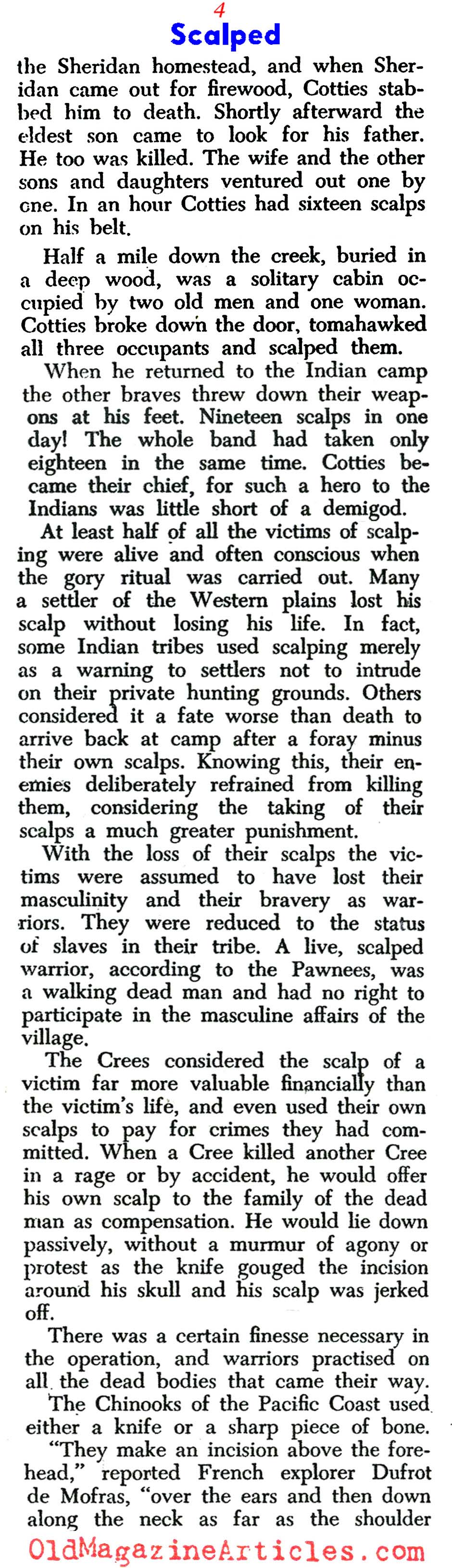 Scalping: An Anglo-Saxon Practice (Sir! Magazine, 1961)