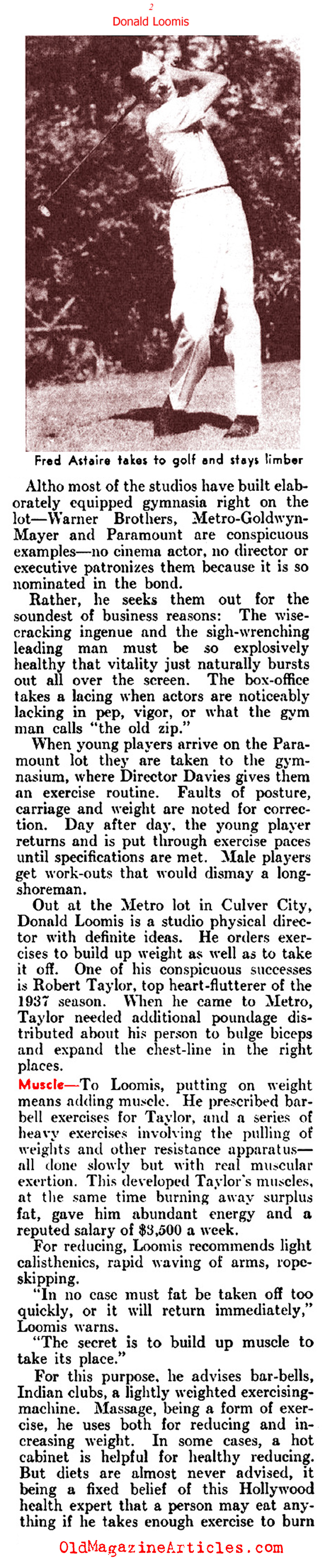 The Old Hollywood Way to Physical Perfection (Literary Digest, 1937)