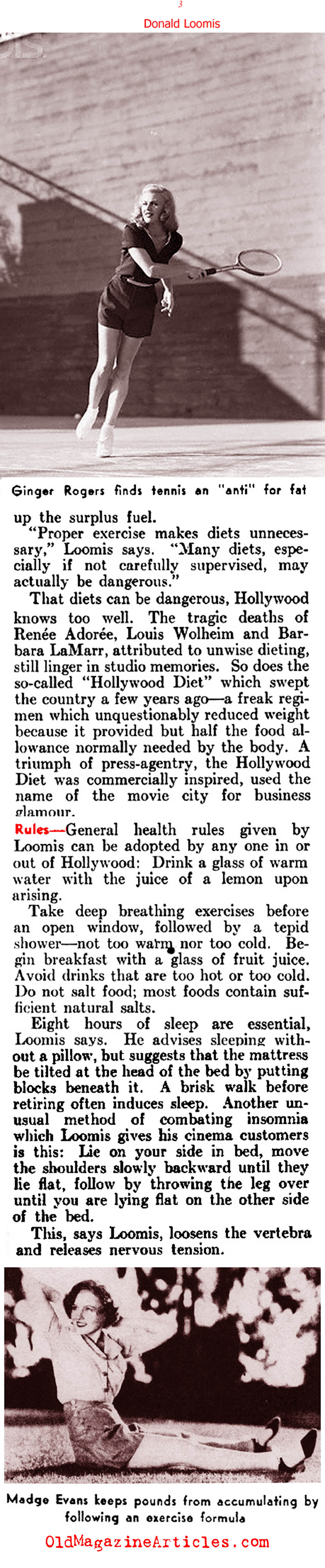 The Old Hollywood Way to Physical Perfection (Literary Digest, 1937)