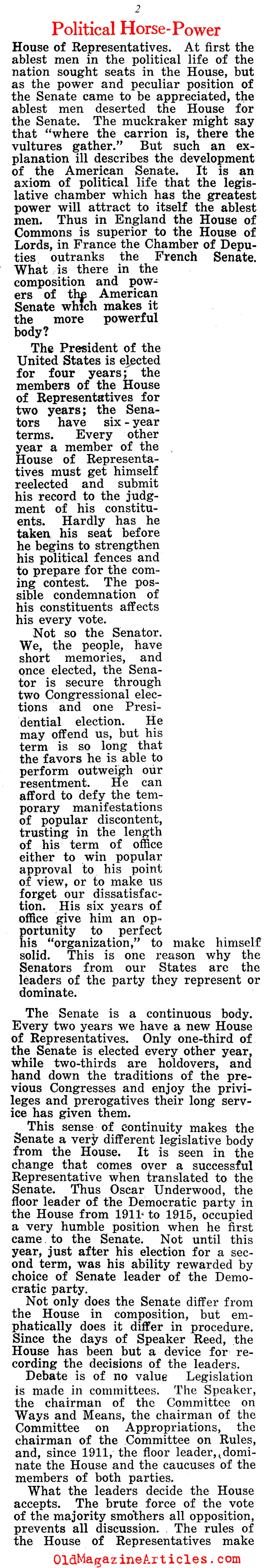 The Popularly-Elected Senate (American Legion Weekly, 1920)