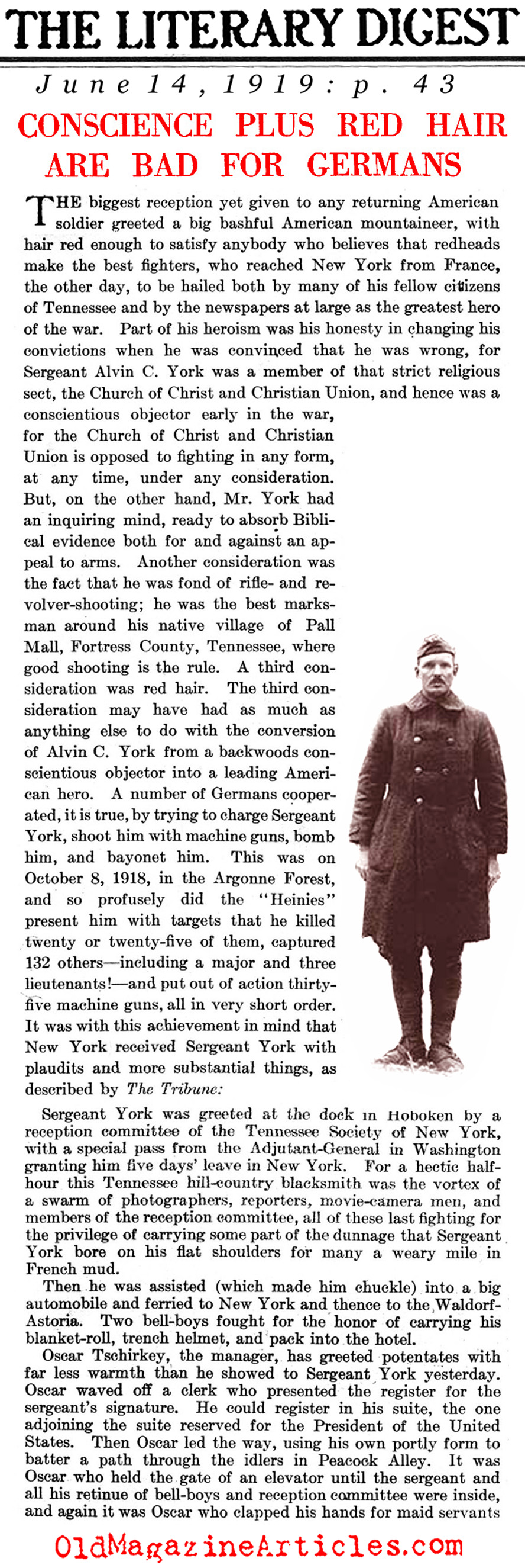 Sergeant York (Literary Digest, 1919)