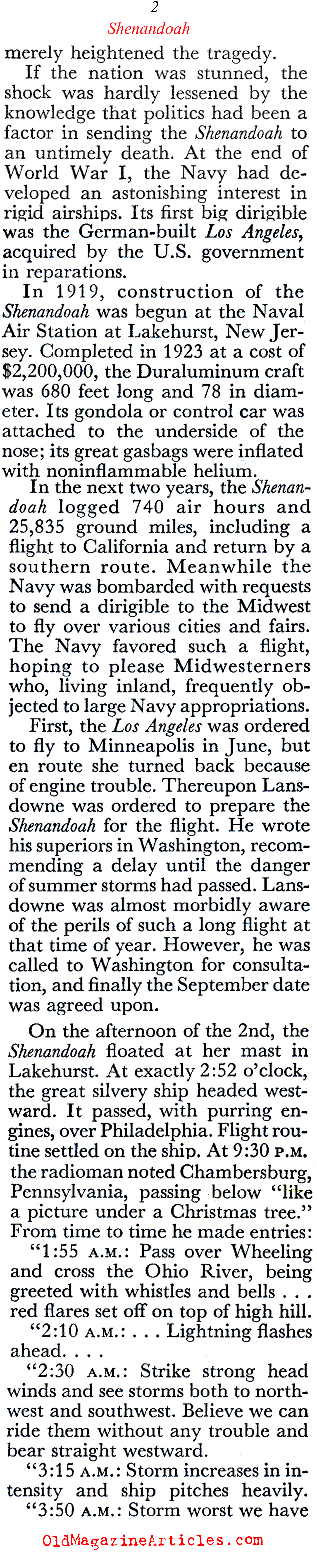 The Destruction of the <i>Shenandoah</i> (Coronet Magazine, 1949)