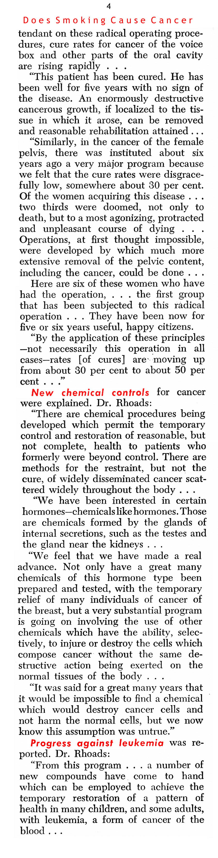 Does Smoking Really Cause Cancer? (United States News, 1953)