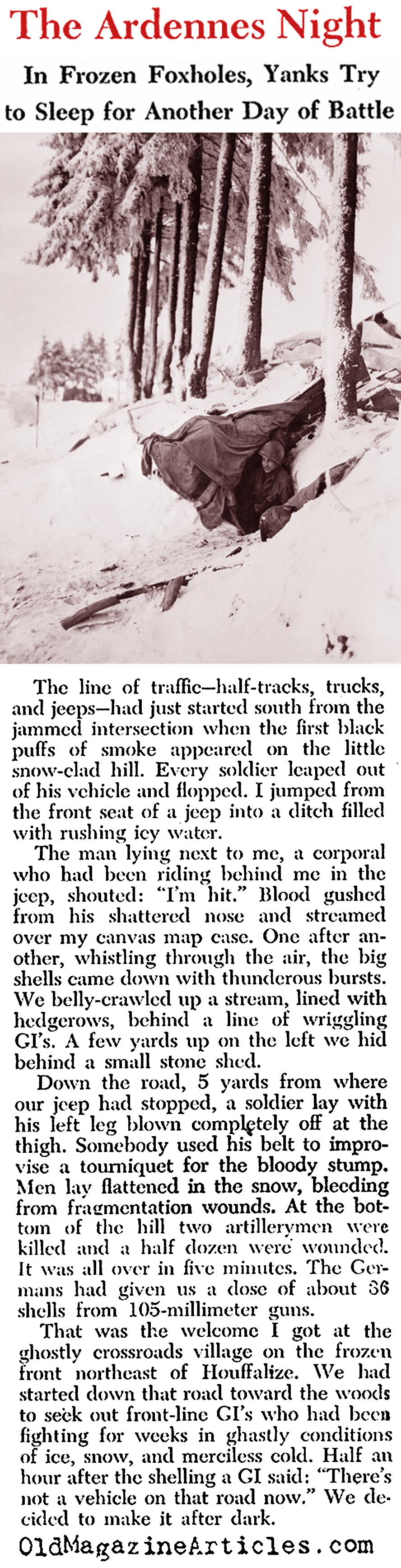 The Suffering Infantry (Newsweek Magazine, 1945)