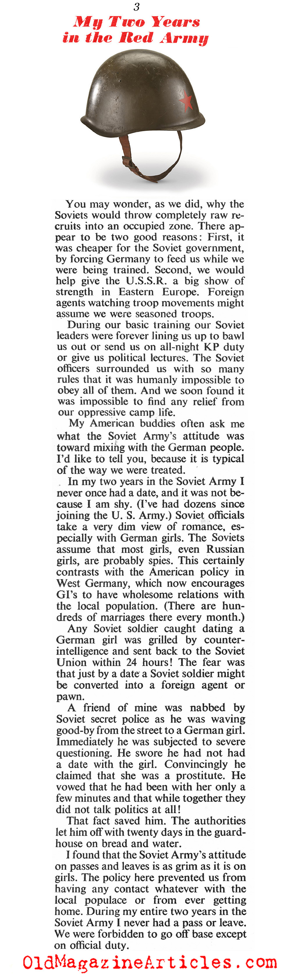 ''My Two Years In The Red Army'' (American Magazine, 1953)