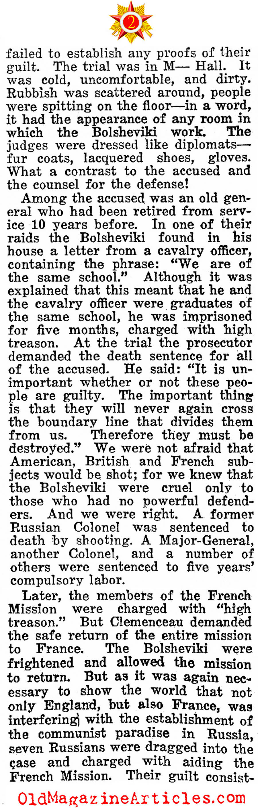 Their Nascent Justice System (Reader's Digest, 1923)
