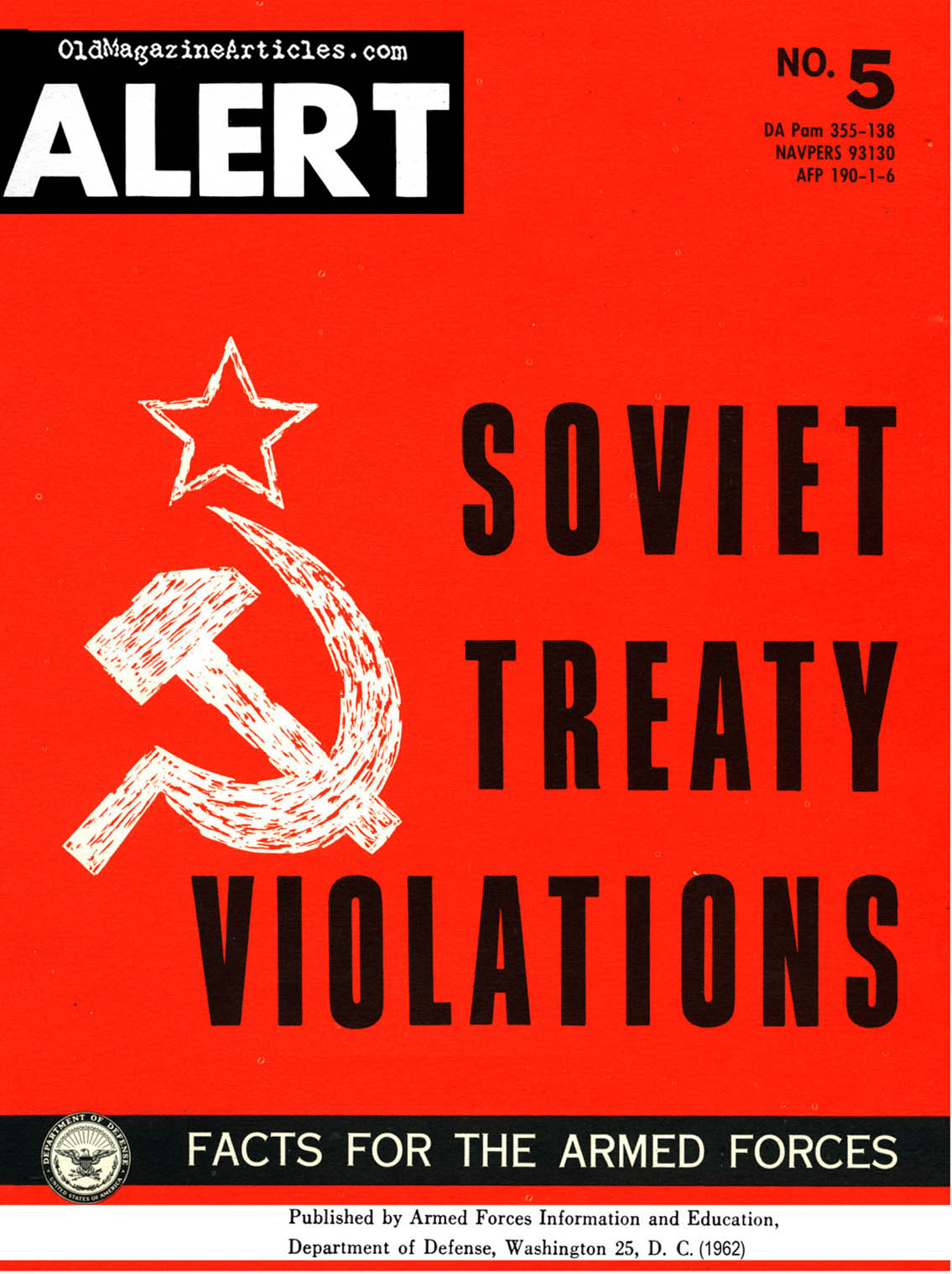 Soviet Treaty Violations (U.S. Dept. of Defense, 1962)