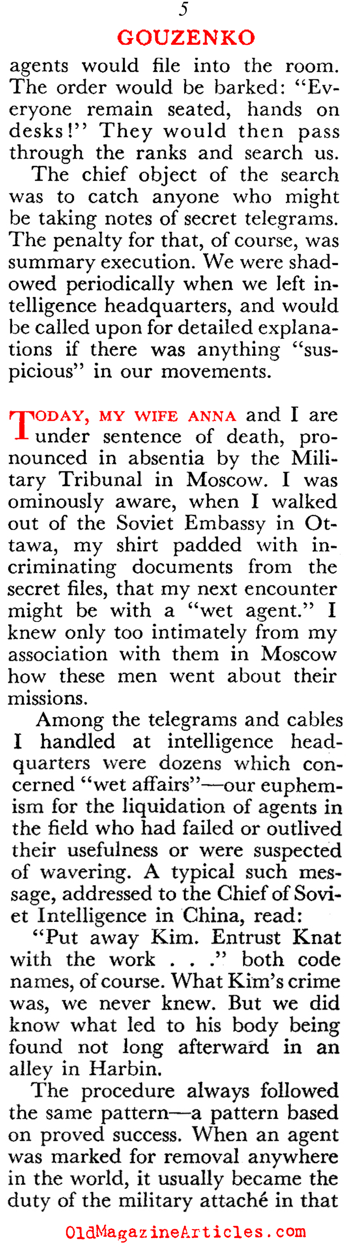 The Cold War Began with Igor Gouzenko (Coronet Magazine, 1953)