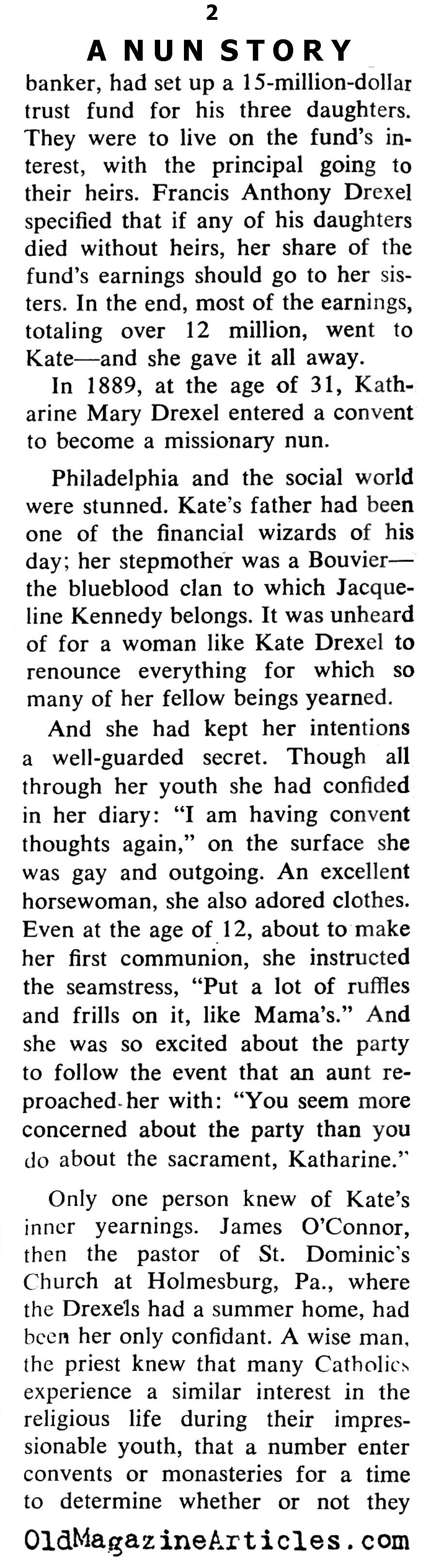 A Really Rich Nun (Coronet Magazine, 1964)