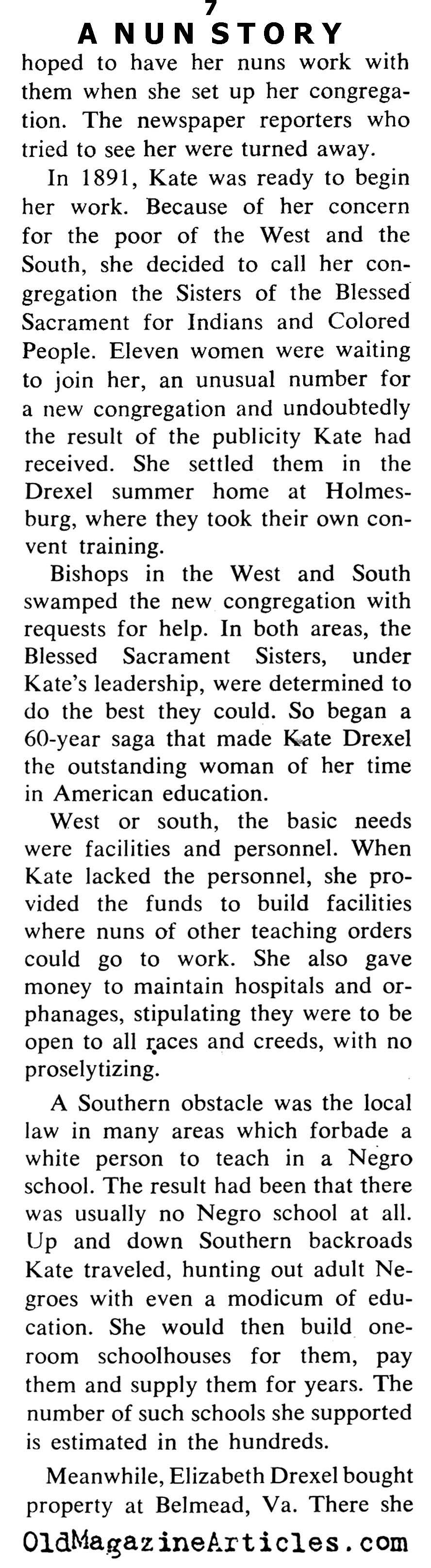 A Really Rich Nun (Coronet Magazine, 1964)