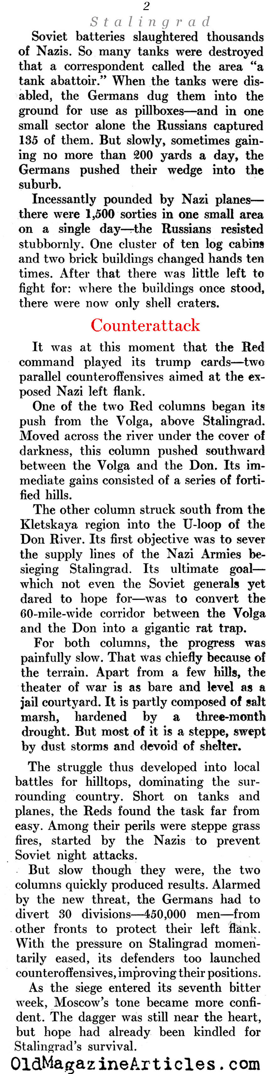 The Battle of Stalingrad (Newsweek Magazine, 1942)