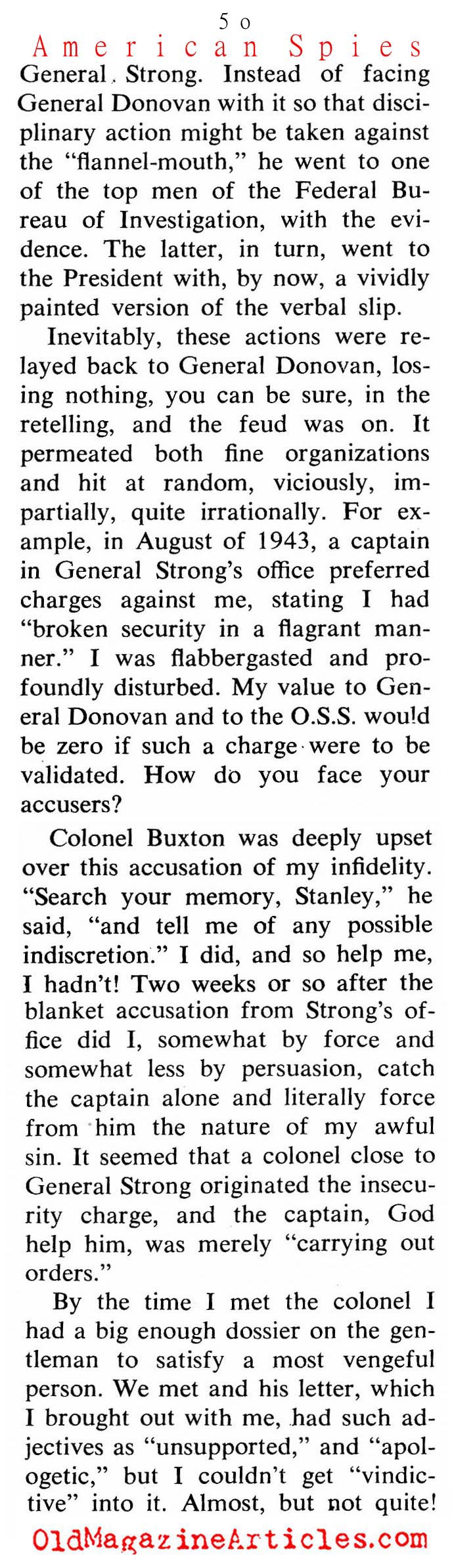 The O.S.S. Continued (Coronet Magazine, 1964)