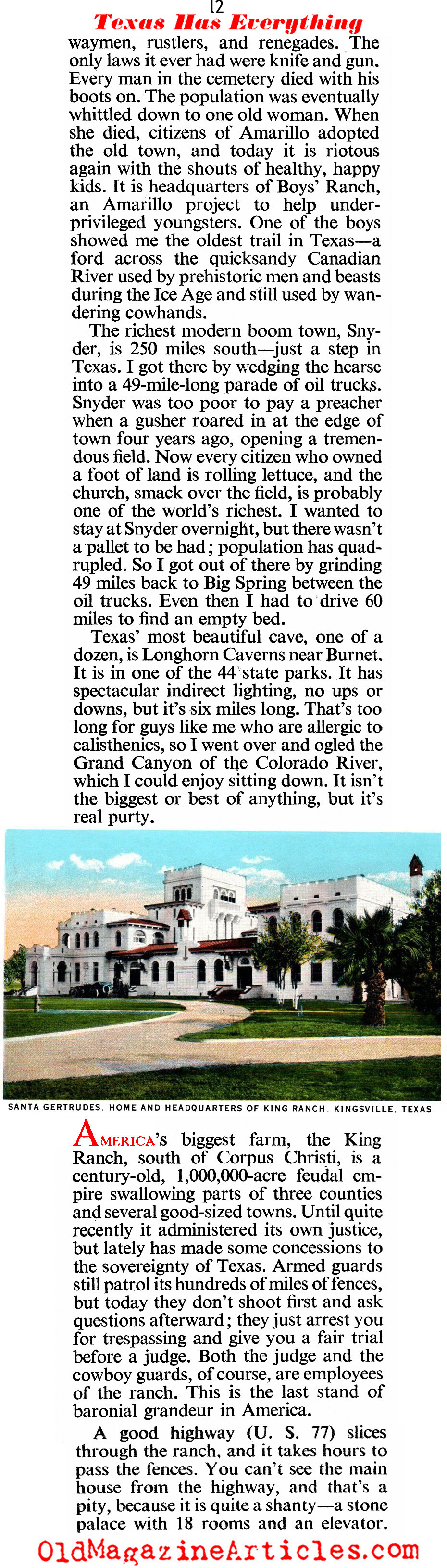 1950s Texas (American Magazine, 1952)