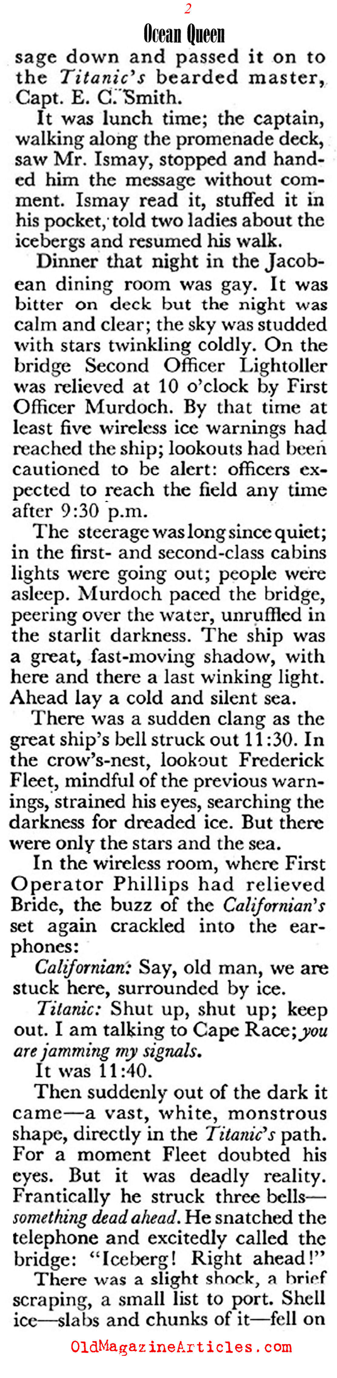 The ''Unsinkable'' <em>Titanic</em> ('48 Magazine, 1948)