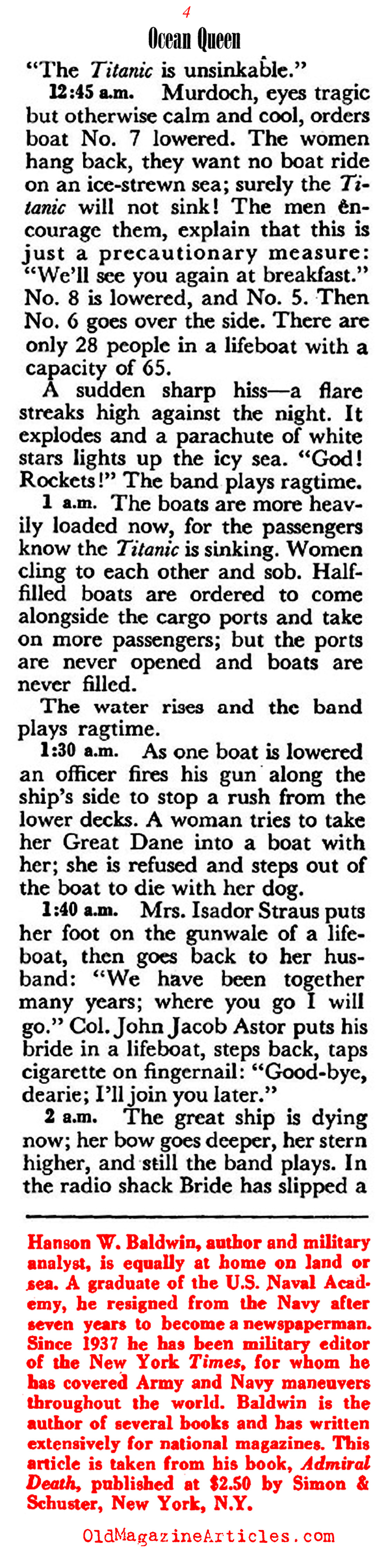 The Unsinkable <em>Titanic</em> ('48 Magazine, 1948)