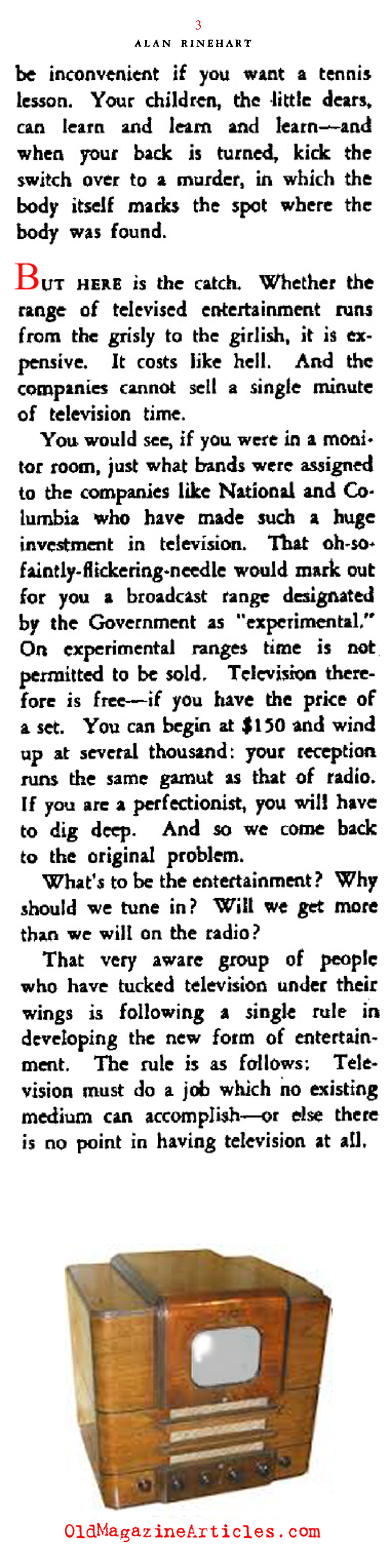 Television with All It's Possibilities (Stage Magazine, 1939)