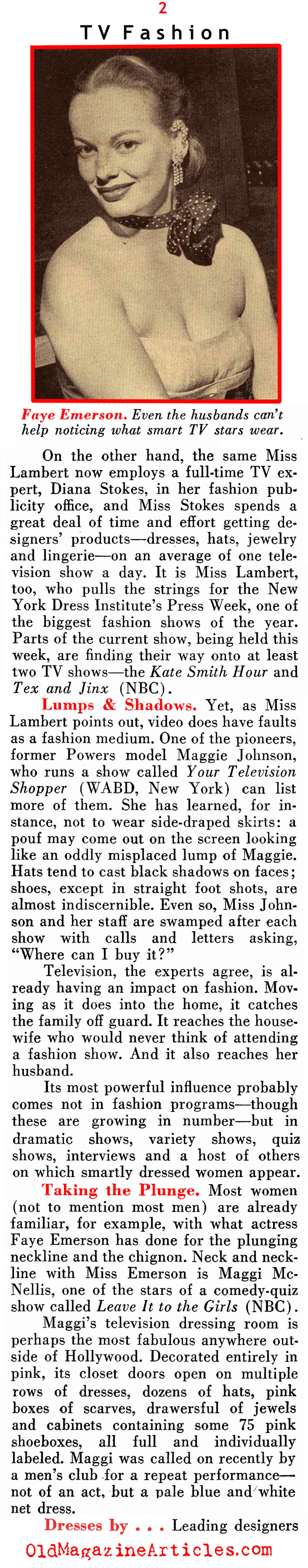 Shopping from Television (Pathfinder Magazine, 1951)