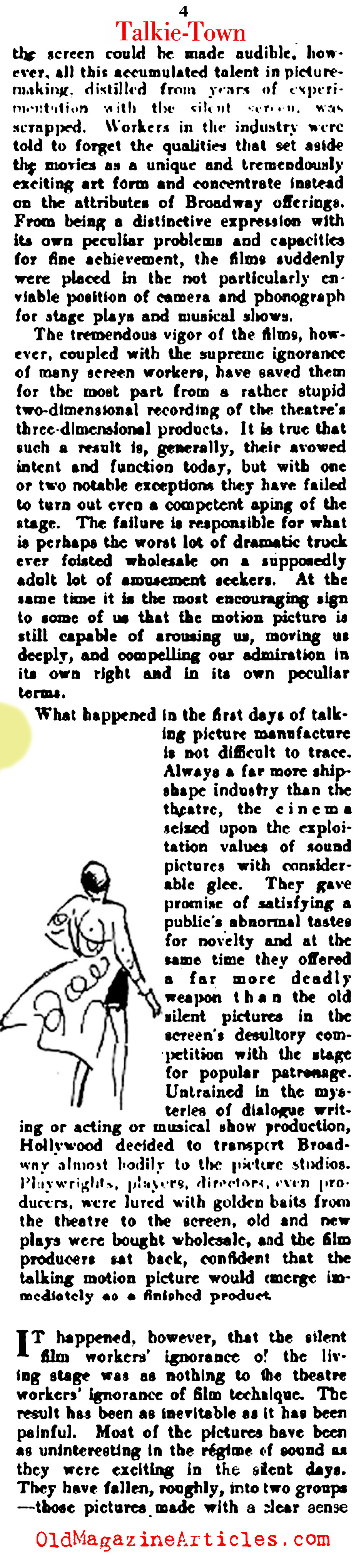 The News from Talkie Town (Theatre Magazine, 1931)