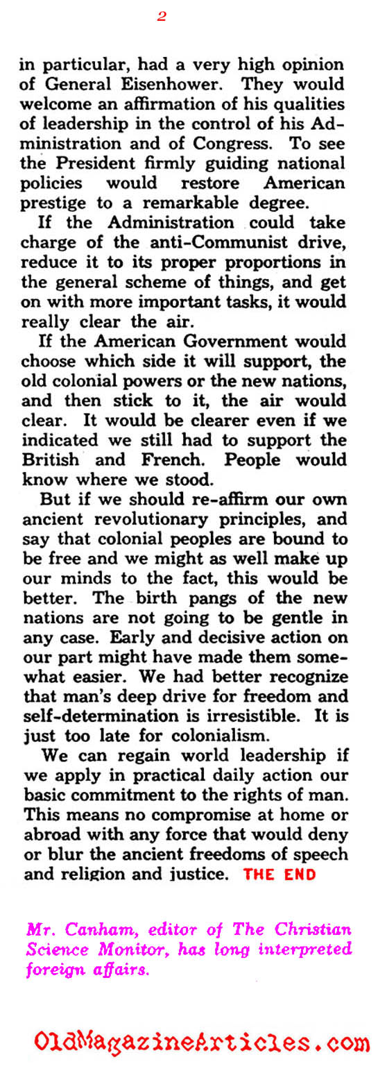 U.S. Racial Diversity and the Cold War (Quick Magazine, 1954)