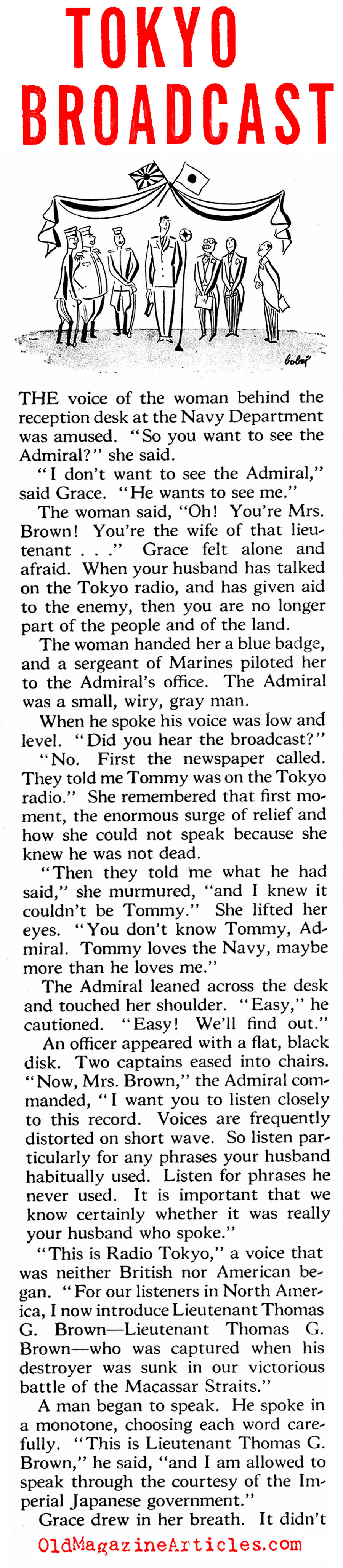 An American POW On Radio Tokyo (American Magazine, 1942)