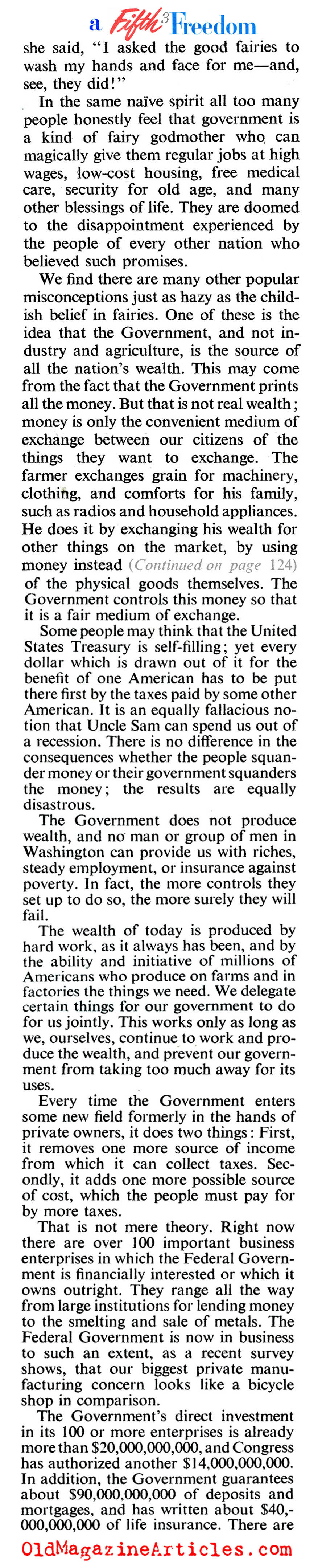 Socialism Bad (The American Magazine, 1949)