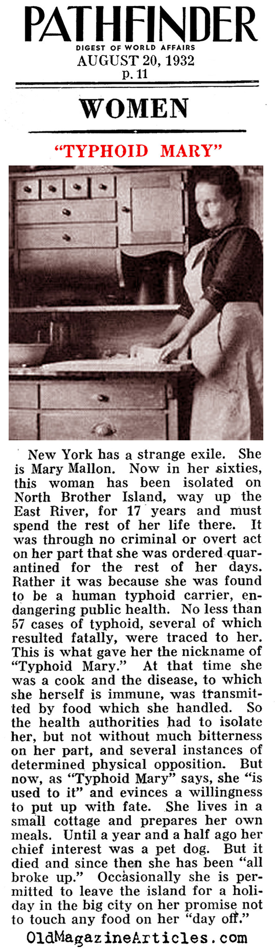 The Quarantined New Yorker (Pathfinder Magazine, 1932)