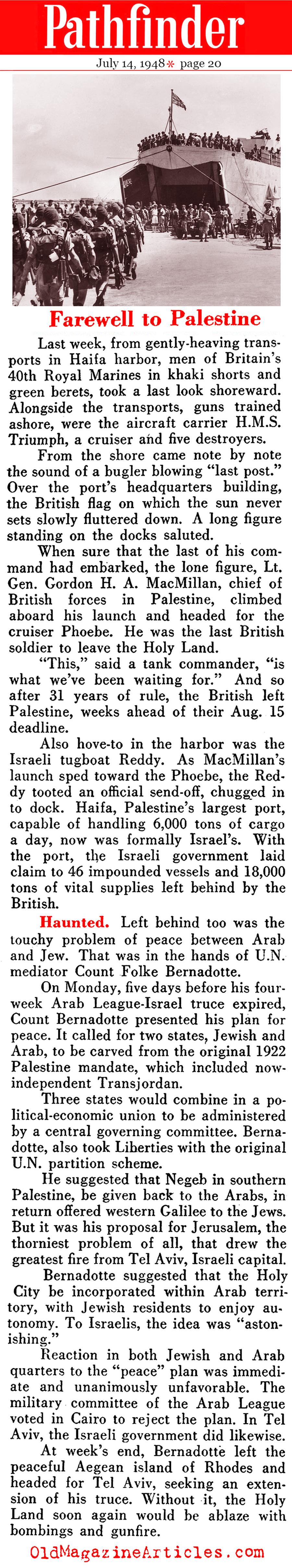 Palestine Brexit (Pathfinder Magazine, 1948)