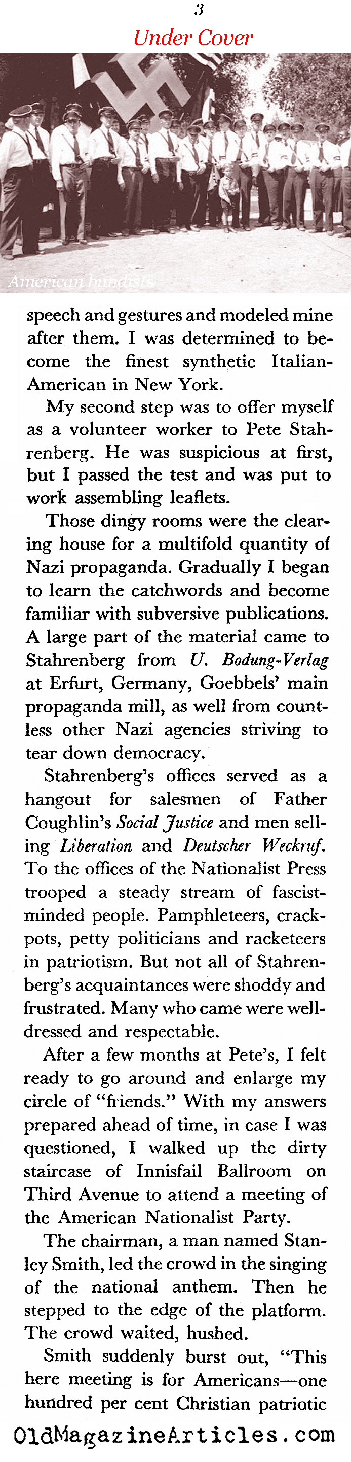 American Fascists Exposed (Coronet Magazine, 1944)