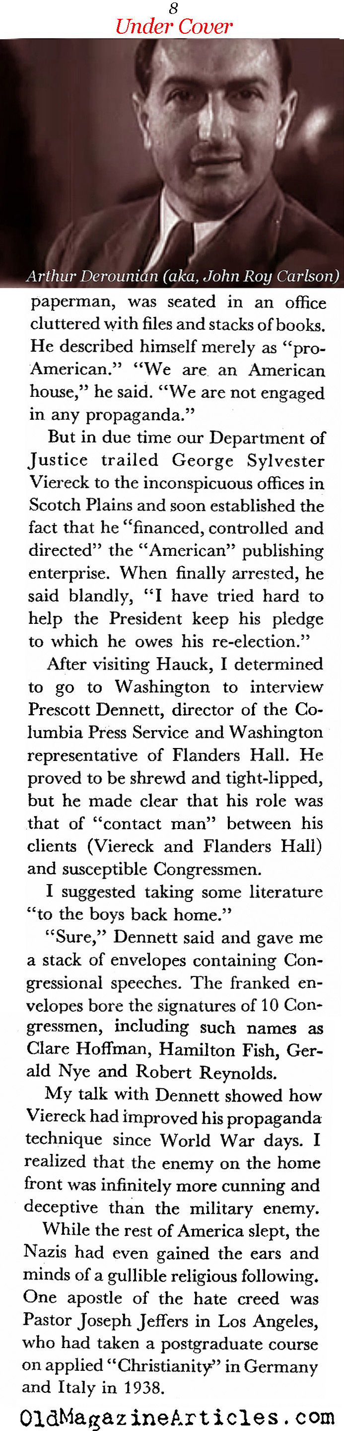 American Fascists Exposed (Coronet Magazine, 1944)