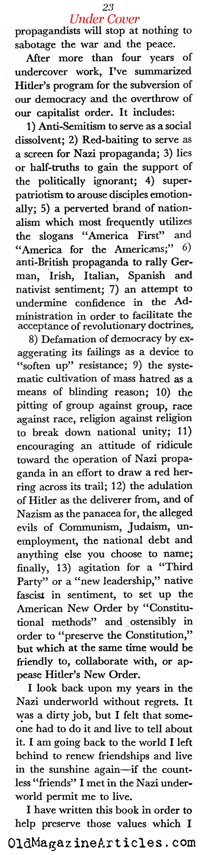 American Fascists Exposed (Coronet Magazine, 1944)