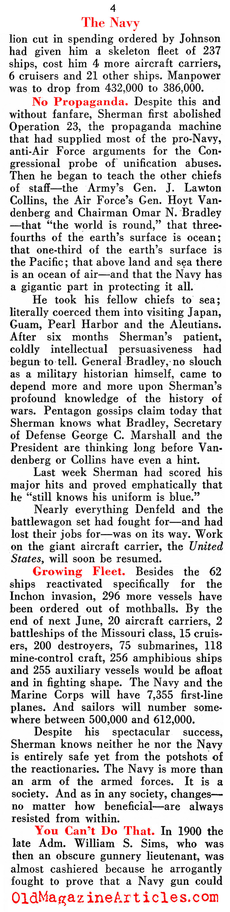 Korea: The Contributions of the U.S. Navy<BR> (Pathfinder Magazine, 1950)