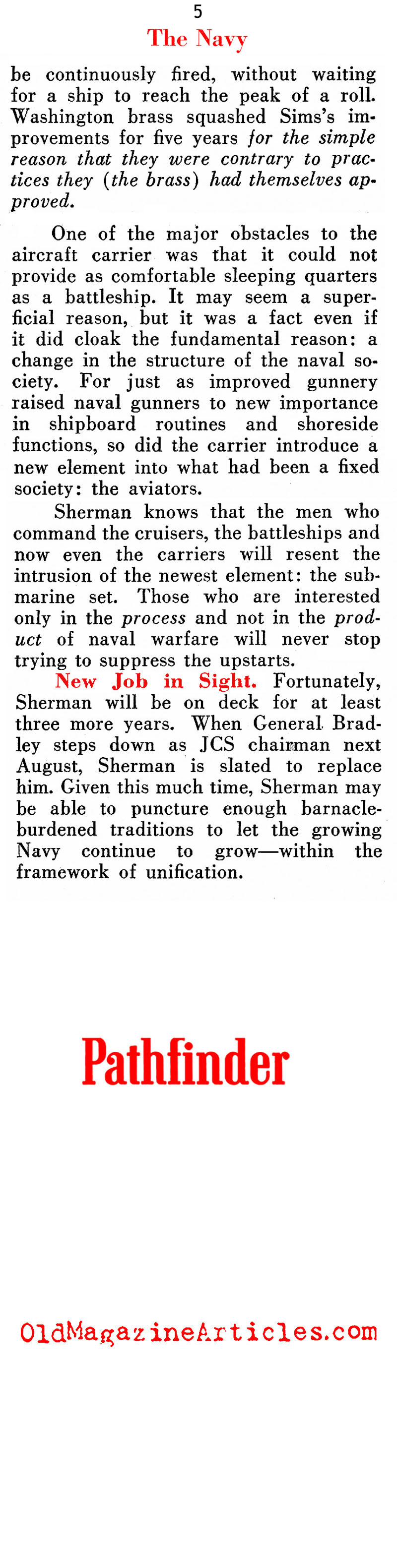 Korea: The Contributions of the U.S. Navy<BR> (Pathfinder Magazine, 1950)