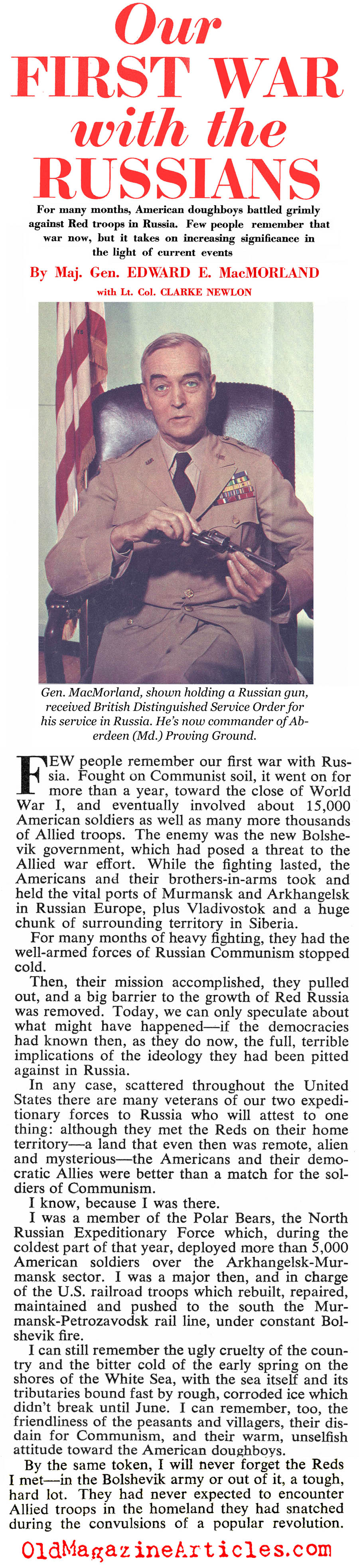 ''Our First War With The Russians'' (Collier's Magazine, 1951)