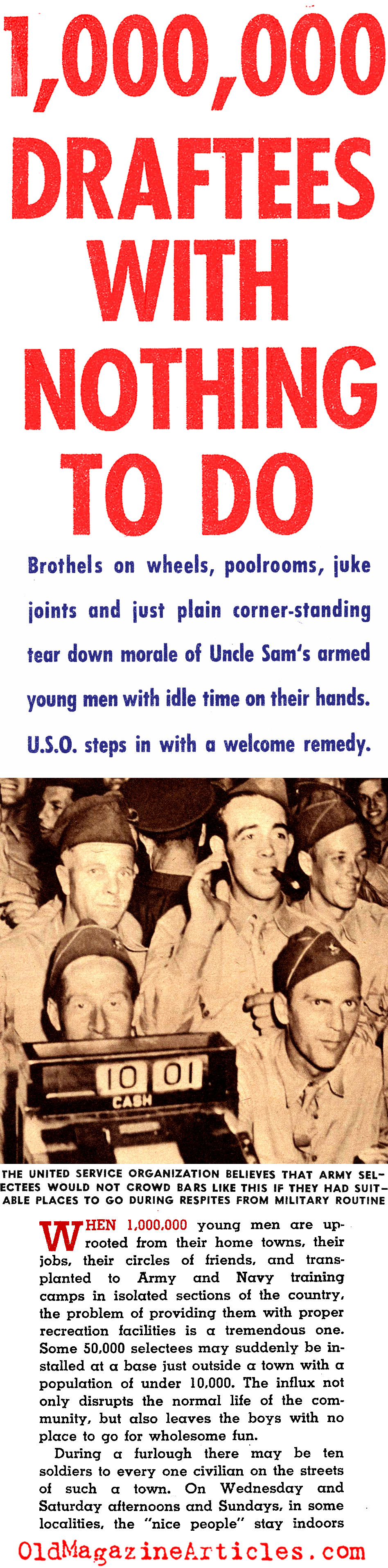 Explaining the Need for the USO (Spot Magazine, 1941)