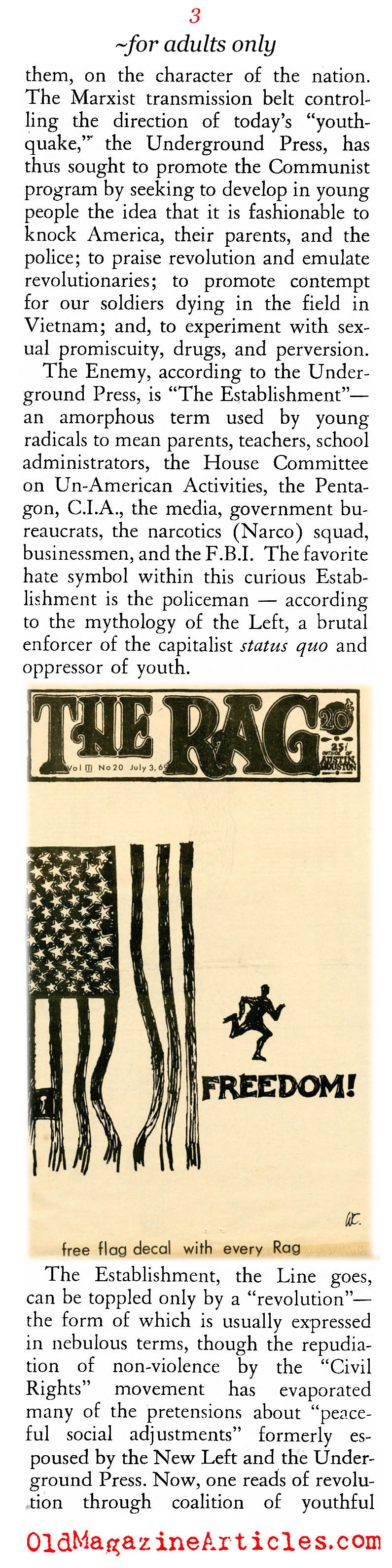 The Underground Newspapers of the Sixties (American Opinion, 1967)