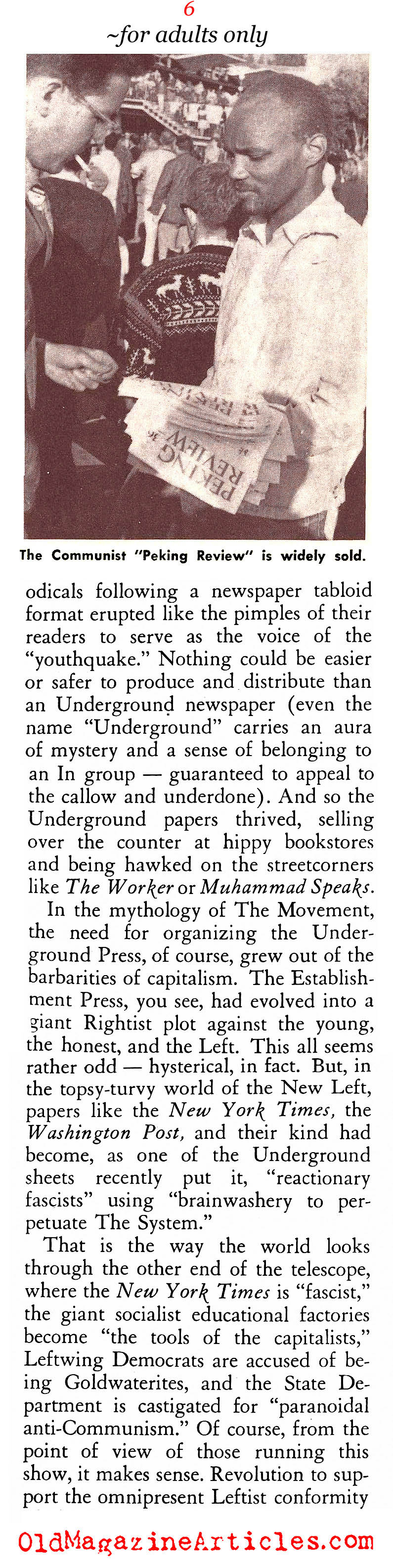 The Underground Newspapers of the Sixties (American Opinion, 1967)