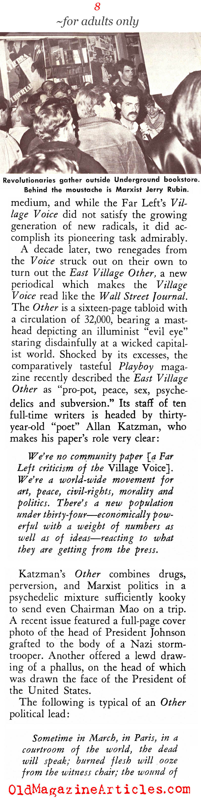 The Underground Newspapers of the Sixties (American Opinion, 1967)