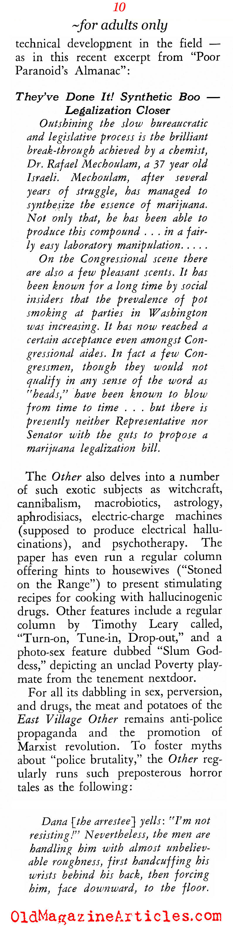 The Underground Newspapers of the Sixties (American Opinion, 1967)