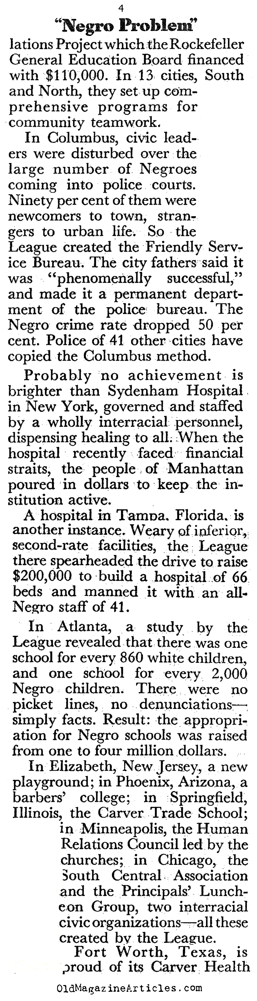 Addressing the ''Negro Problem'' (Coronet Magazine, 1949)