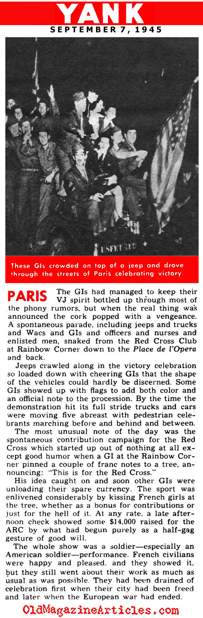 VJ Day in Paris (Yank Magazine, 1945)