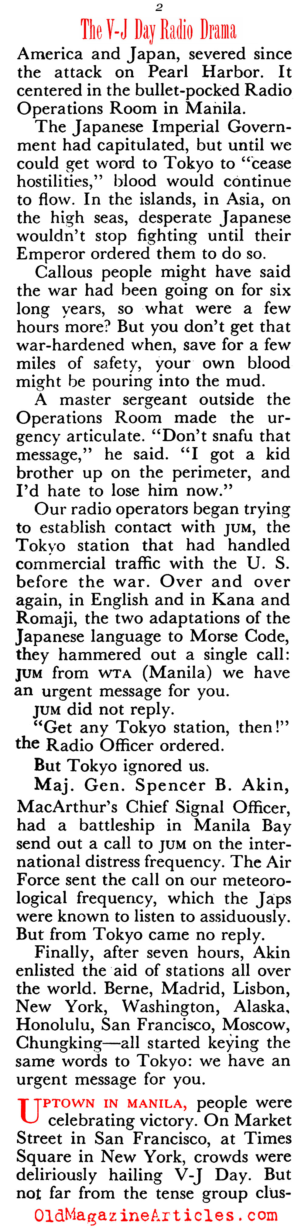 A Failure to Spread the Word (Coronet Magazine, 1951)