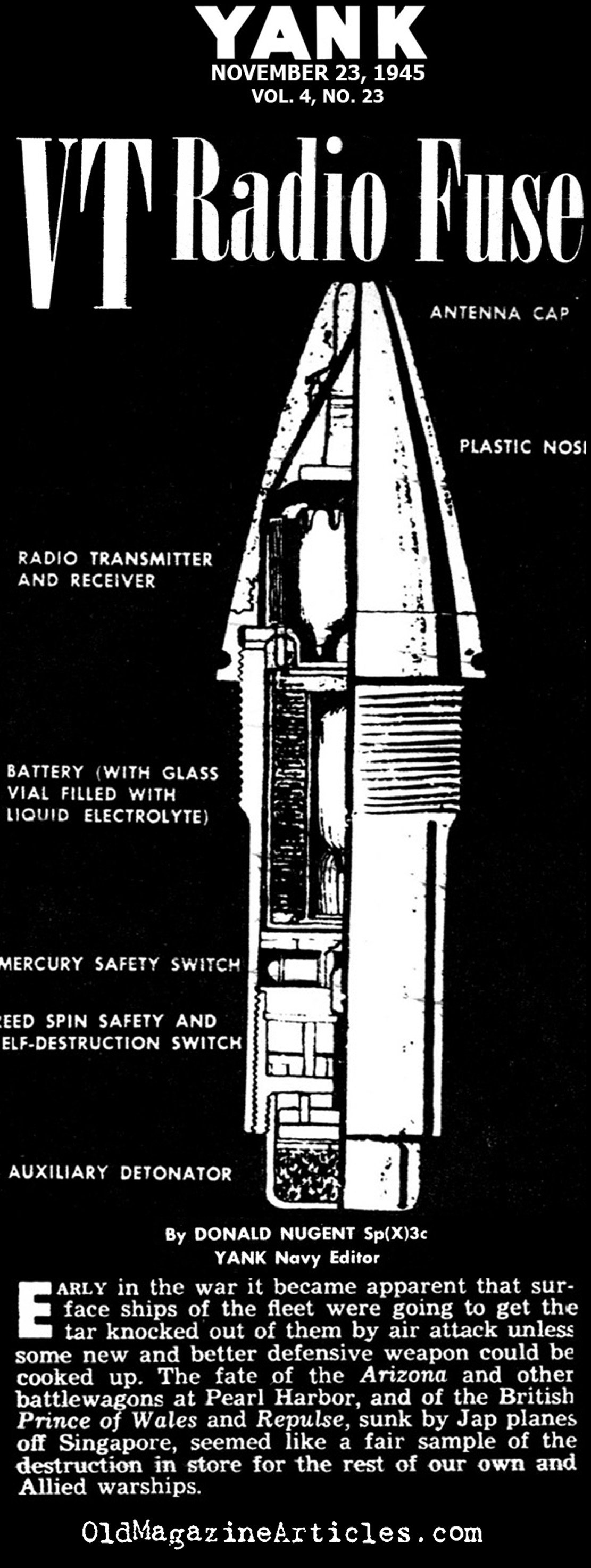 The VT Radio Fuse (Yank Magazine, 1945)