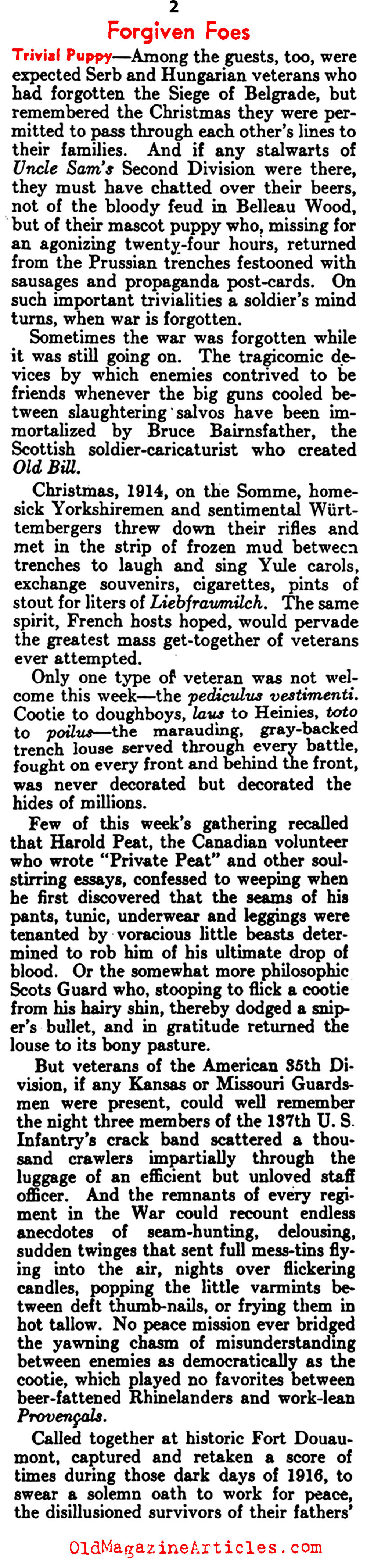 Forgiveness Reigns at the Verdun Reunion (Literary Digest, 1936)