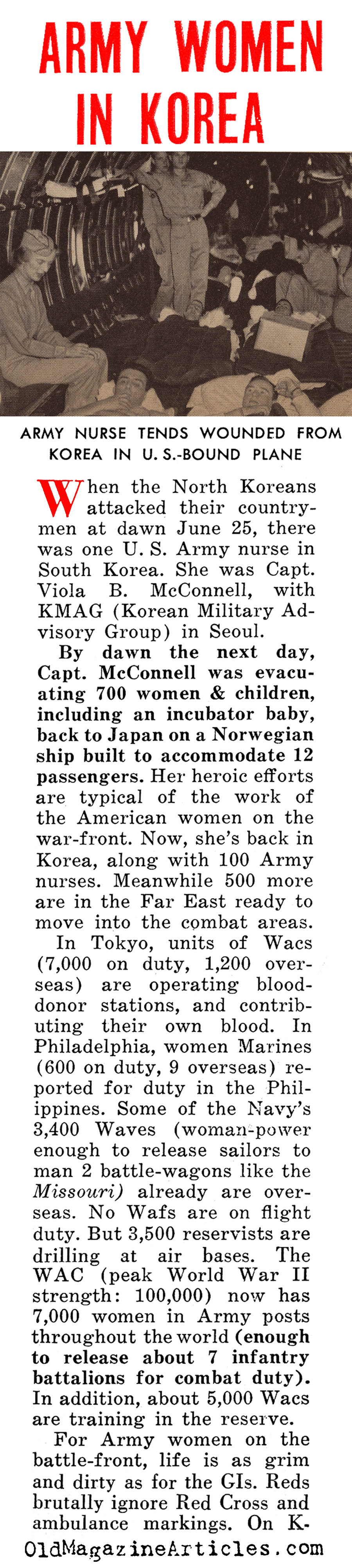 American Women in the Early War (People Today Magazine, 1950)