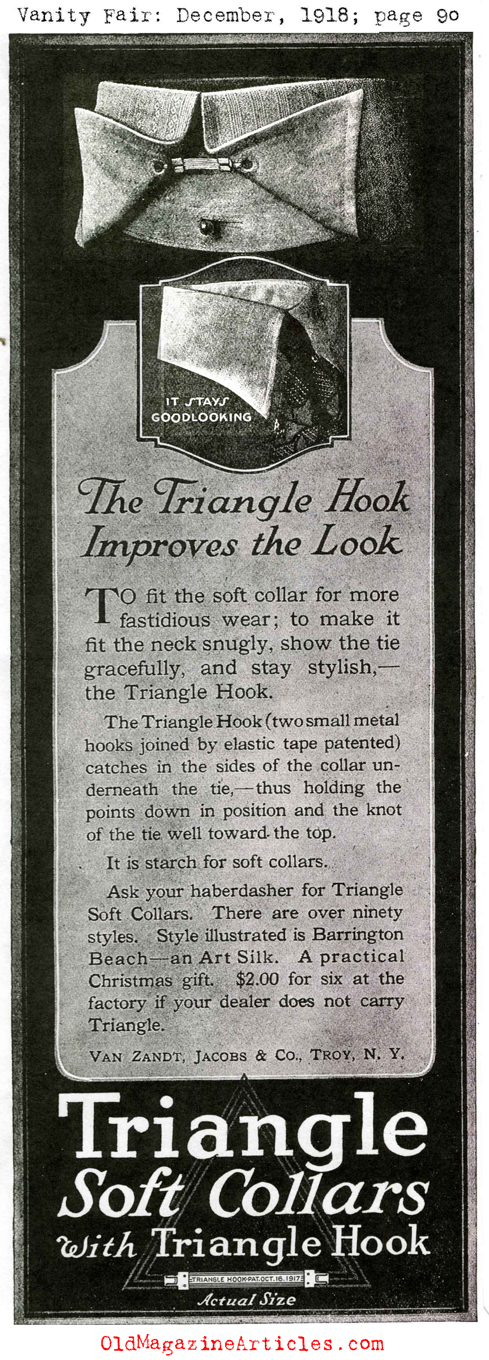 The Collar Accessory That Time Forgot... (Vanity Fair Magazine, 1918)