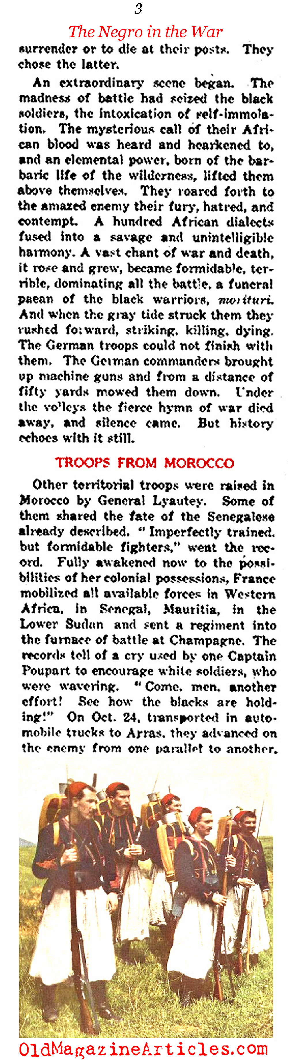 'The Negro in the War' (NY  Times, 1919)