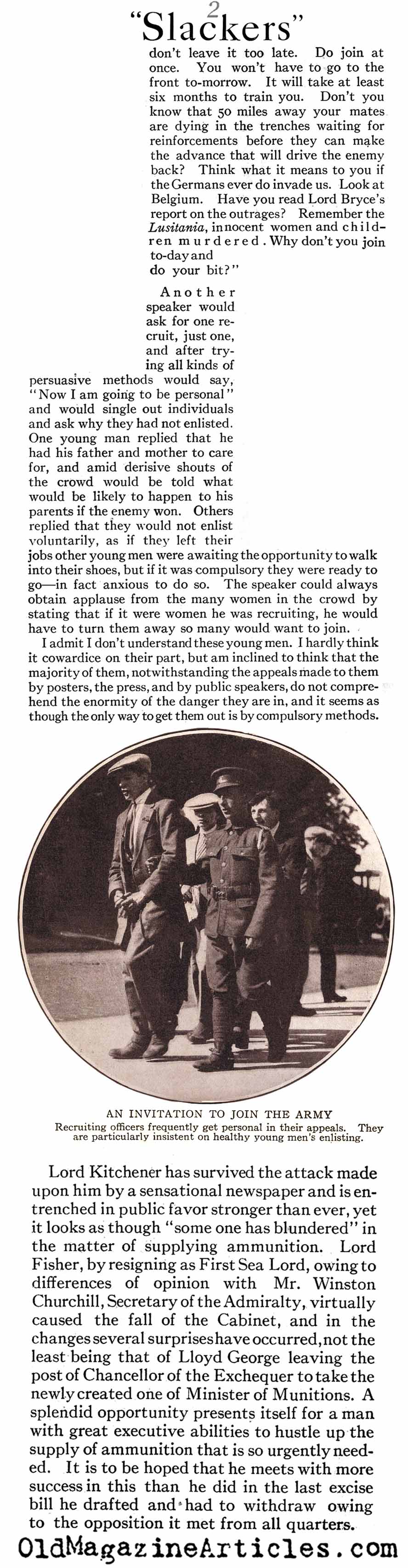 Slacker's Holiday (Leslie's Magazine, 1915)