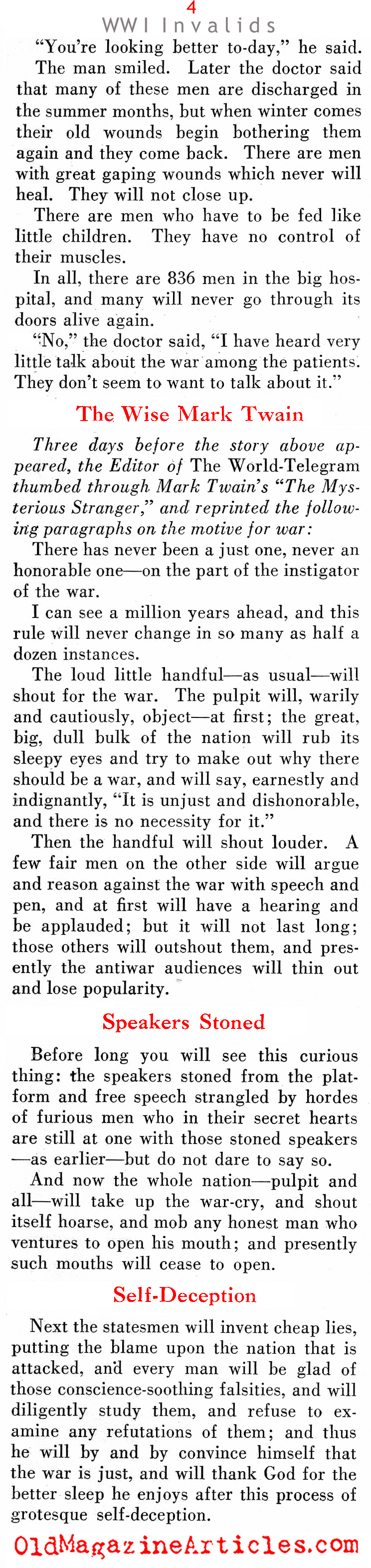 The Invalids Speak (Literary Digest, 1935)