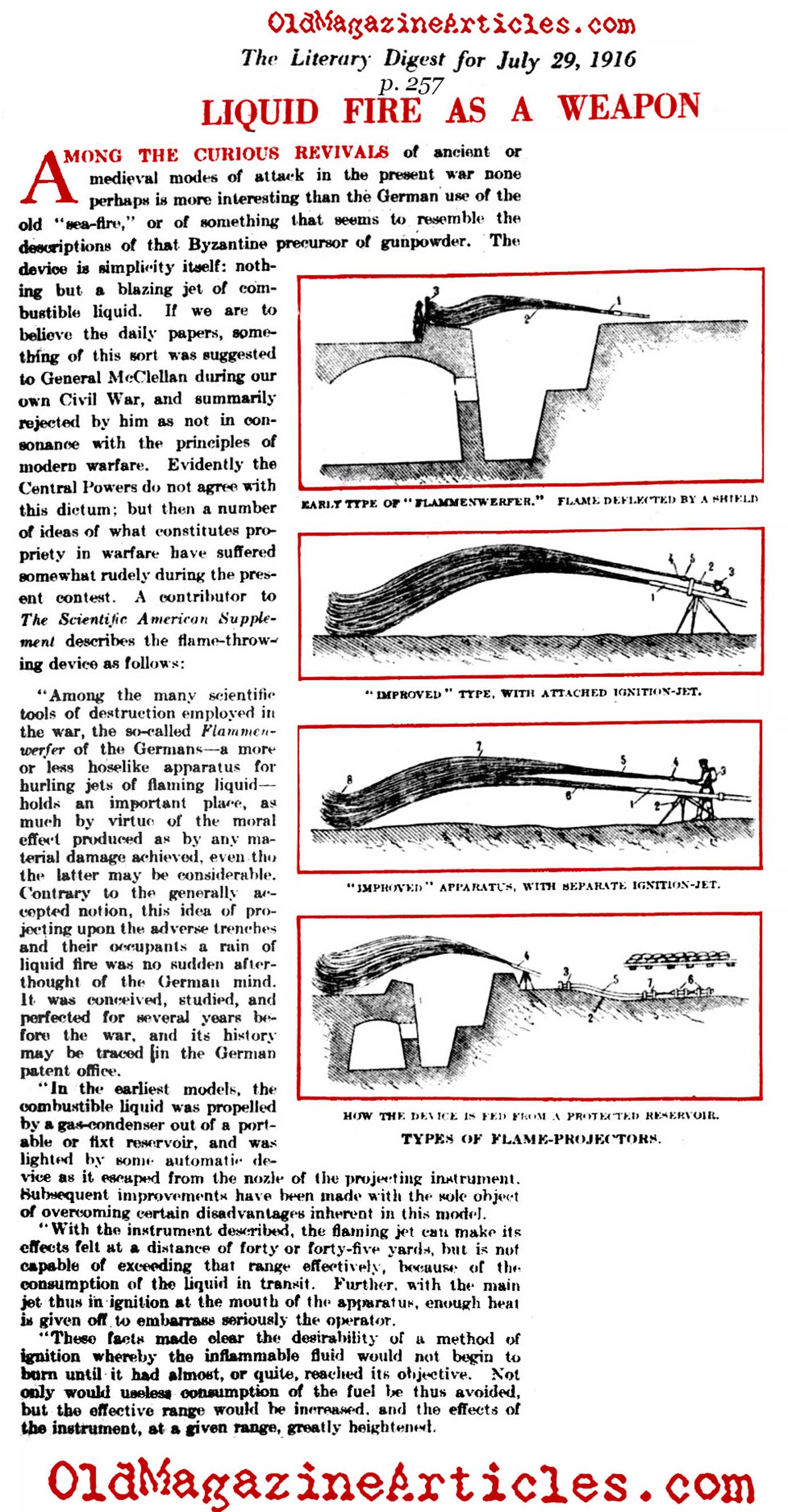 Liquid Fire (Literary Digest, 1916)